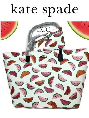 Kate Spade Watermelon 🍉 Large Tote & Wristlet Set